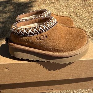 UGG Tasman II Brown Suede Slip-On Clog Mules Slippers‎ Toddler Shoes Size 6